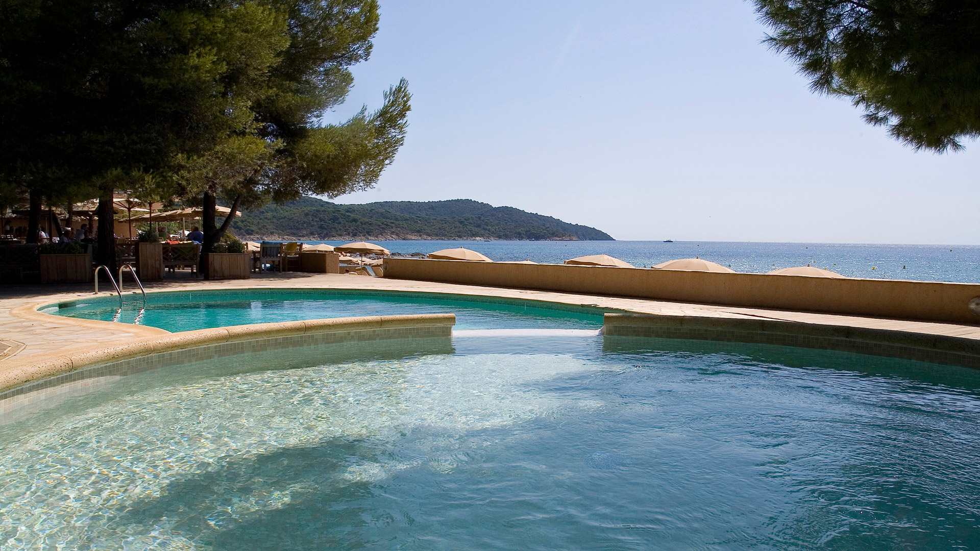 Private beach on the French Riviera